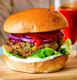 Veggie cheese burger